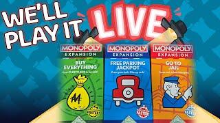 We'll Play It Live - Monopoly Buy Everything, Free Parking Jackpot, Go To Jail