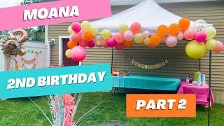 Moana Themed Birthday Party - Part 2 | Moana Birthday Set Up & Decorations | Decorate With Me