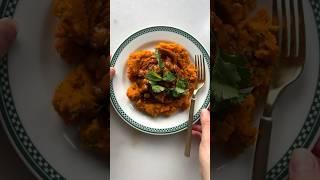 Oven Chili Chickpeas with Preserved Lemon Carrot Mash