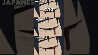 English Vs Japanese Vs German Dub 