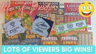 Big Scratch cards wins by my viewers, and £20 of scratchcards scratched by me! Thank you everyone