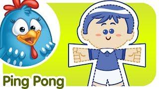 Ping Pong - Lottie Dottie Chicken - Kids songs and nursery rhymes in english