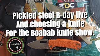 This is a reminder about the Boabab custom knife show.