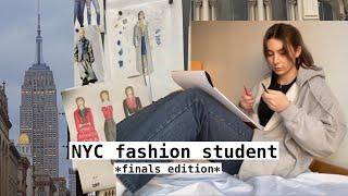 life as a fashion student in nyc *finals edition*