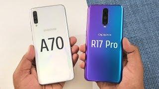 Samsung Galaxy A70 vs Oppo R17 Pro SpeedTest | Camera Test !