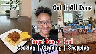 VLOG | GET IT ALL DONE | COOKING, CLEANING, SHOPPING | TARGET RUN + HAUL