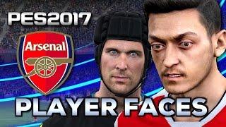 PES 2017 Player Faces | Full Arsenal Squad