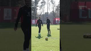 Theo, Morata & Gabbia hitting the crossbar | #shorts