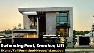 Pakistan,s Most Luxurious House With Full Basement, Swimming Pool, Lift, Snooker In Islamabad