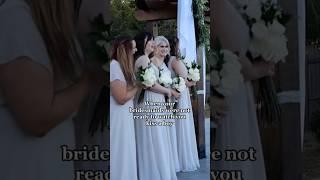 Bridesmaids' Hilarious Reaction to Bride Kissing Her Husband!