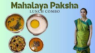 Mahalaya paksha Lunch Combo | Pitru Paksha Menu | Abhinaya's creation