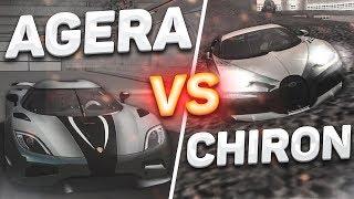 BUGATTI CHIRON SUPER SPORT vs KOENIGSEGG AGERA R! (MTA | CCDPlanet)