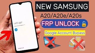 All Samsung A20/A20s/A20e FRP Bypass || Google Account Unlock 2024