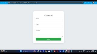 Responsive Contact Form Design with HTML & CSS | Step-by-Step Tutorial #html  #css #contactform