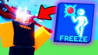 TROLLING With FREEZE In ROBLOX BLADE BALL!