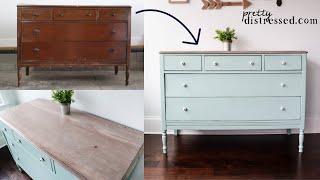 Dresser Makeover w/ Dixie Belle Chalk Paint & Stain