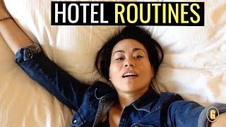 MY HOTEL ROUTINE  IN 19 HOTEL ROOMS & 6 COUNTRIES