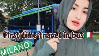 First time travel kiya italy mein bus pr|| travelvlog || life in Italy️​⁠@Family_station508