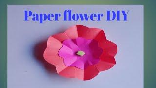 Very Easy Paper Flower Craft | DIY Flower Craft | Paper Flower Making Step By Step