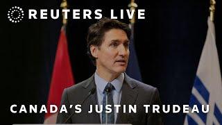 LIVE: Canada's Justin Trudeau speaks after Donald Trump's tariff threat