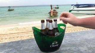 Singha Thai Lager Beer Review from Ko Phi Phi, Thailand