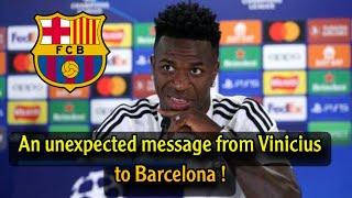 After Real Madrid's victory, Vinicius sends a message to Barcelona before El Clasico!