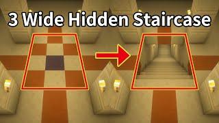 [Tutorial]3 Wide Seamless Hidden Staircase(Java 1.16+)