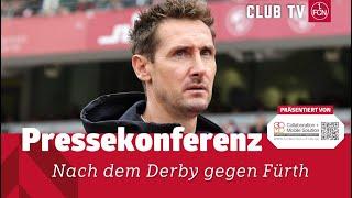 Die PK mit Alexander Zorniger & Miroslav Klose | Greuther Fürth - 1. FC Nürnberg 0:4