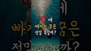 물에 빠지는 꿈은 정말로 '복'일까?  기억해줘!  #운세 #사주 #사주팔자 #재물운  #썰