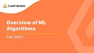 Overview of ML Algorithms