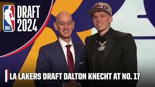 The Los Angeles Lakers draft Dalton Knecht with the 17th pick in the 2024 NBA Draft | 2024 NBA Draft