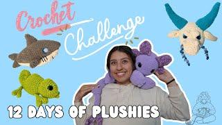 CROCHET CHALLENGE  12 DAYS OF CROCHET PLUSHIES  12 MAKES BEST BEGINNER FRIENDLY MARKET PREP