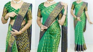 How to drape silk saree perfectly | Beginners saree draping tips & tricks | silk saree draping tips