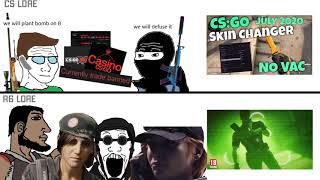 cs vs r6 lore