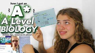 How I got an A* in A Level Biology. (the struggle) || Revision Tips, Resources and Advice!