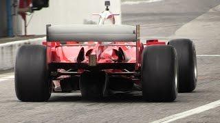 Ferrari F2004 F1 V10 ex Schumacher EXTREME Sound at Monza Circuit!!