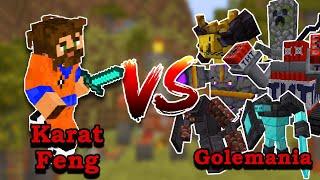 ME VS Golemania | Player VS Minecraft Mob battle