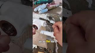 This is how a master plumber repairs pipes.  #plumbingtech