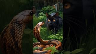 Orange vs black #amazing #cat #snake #funny #shorts #trending