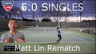 Rematch with Matt Lin | USTA 5.0 Singles Highlights HD feat. Geau Sport