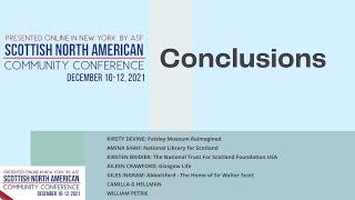 Conclusions - Scottish North American Community Conference 2021