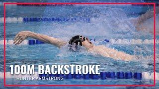 Hunter Armstrong Winner in the 100 Backstroke A Final | Phillips 66 International Team Trials