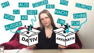 PREPOSICIONES en alemán: Con cuales usar ACUSATIVO y con cuales usar DATIVO | AKKUSATIV VS DATIV