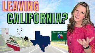 Leaving California? Moving to San Antonio Texas