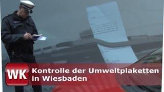 Kontrolle der Umweltplaketten in Wiesbaden