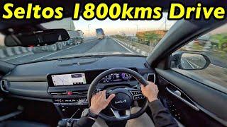 2024 KIA Seltos Diesel Automatic 1800km Drive Review l @Aayushssm