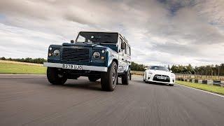 ARKONIK LS3 Defender vs Nissan GT-R at Castle Combe circuit