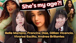  Korean Teens React to Filipino Gen Z female celebrities | Belle Mariano, Francine Diaz and MORE