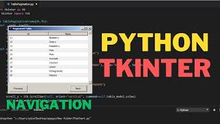 Python - How To Create a Table With Navigation Buttons Using Tkinter In Python [With Source Code]