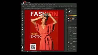 Fashion Magazine Cover Design Speed art in Photoshop.